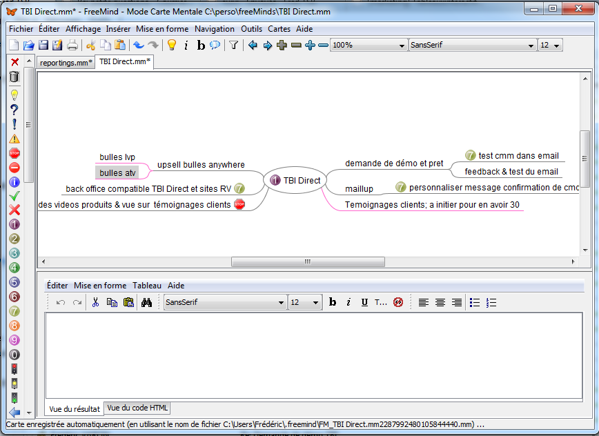 Mind-Mapping interactif
